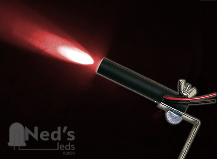 Red 12 Volt LED Pin Spotlight Ned s Leds LED Pin Spotlights Haunted House Lighting and Accessories